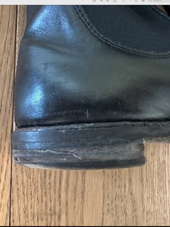 R.M. Williams Leather Chelsea Boots Men’s 10 Black, Made in Australia, Well worn main image 4